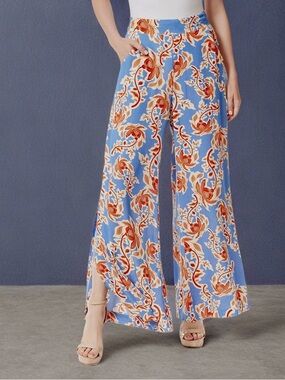 Jessica Simpson Women's Shaye Soft Wide Leg Pant With Side Slits and Pockets